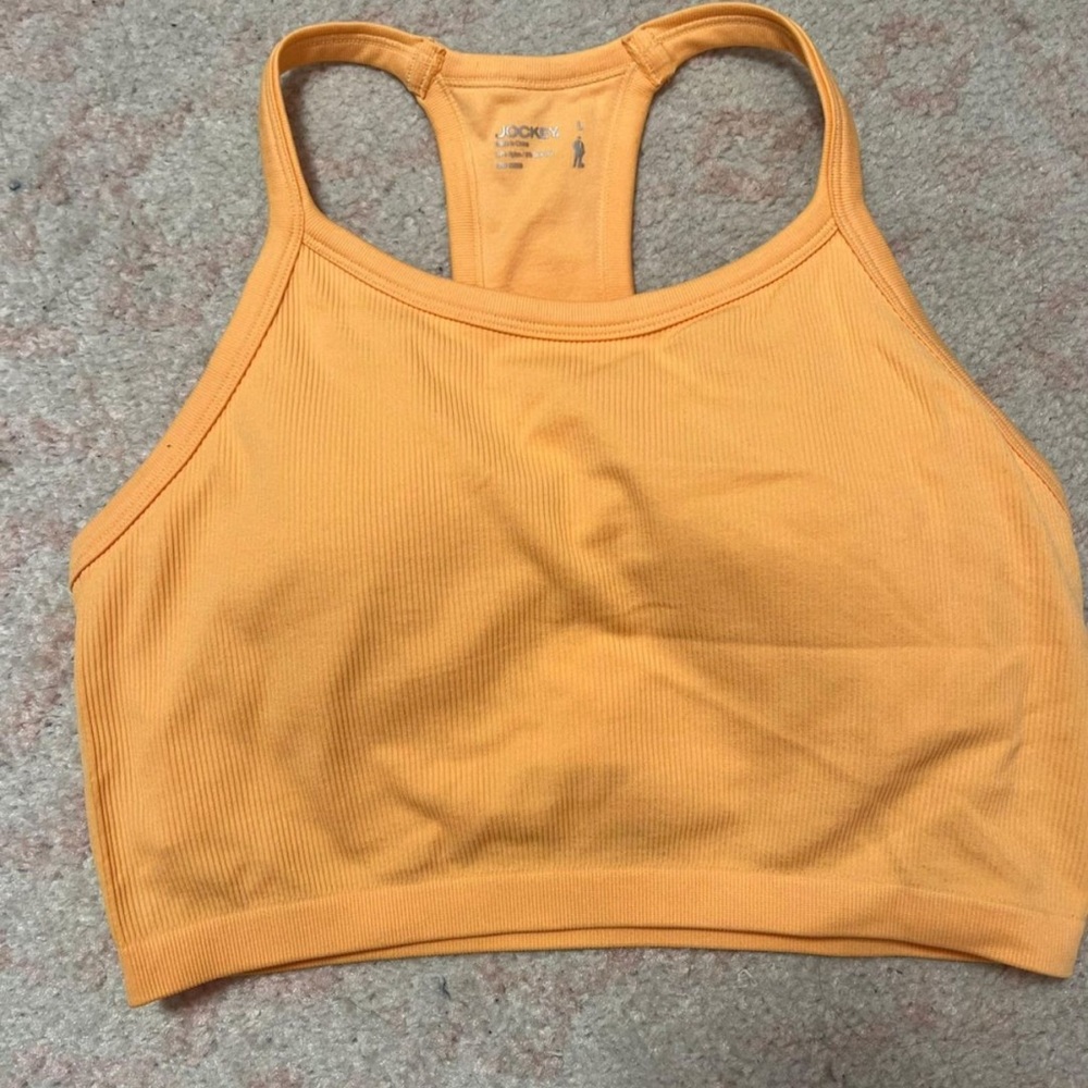 orange workout top